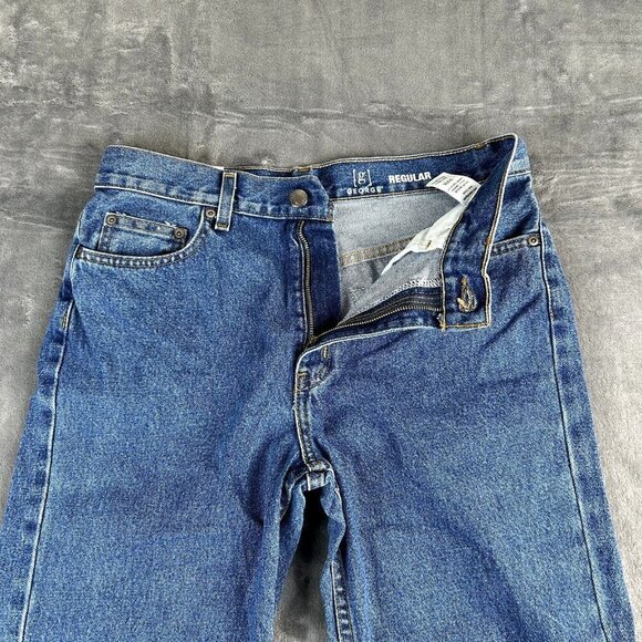 NWT George Men’s Regular Fit Straight Jeans Medium Wash Size 31x30 - Picture 5 of 11